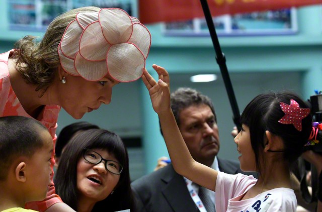 Queen Mathilde, June 26, 2015 in Fabienne Delvigne | Royal Hats