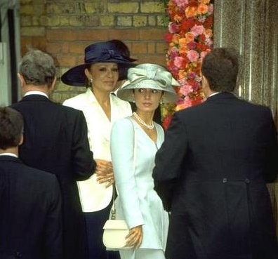 Empress Farah and Princess Yasmine, July 1, 1995 | Royal Hats