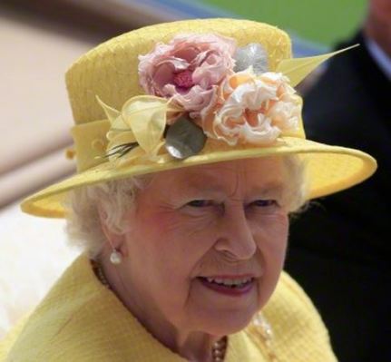 Queen Elizabeth, June 19, 2015 in Rachel Trevor Morgan