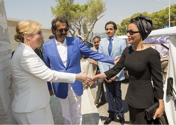 Sheikha Mozah, August 6, 2015 | Royal Hats