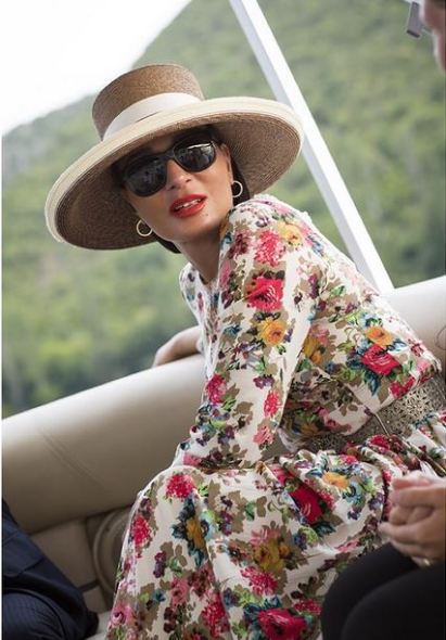 Sheikha Mozah, August 8, 2015 | Royal Hats