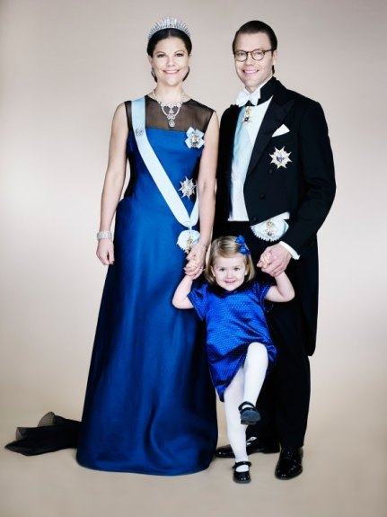 Crown Princess Victoria, Prince Daniel, and Princess Estelle
