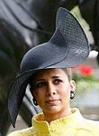 Princess Haya, June 16, 2015 in Philip Treacy. Suit by Chanel | Royal Hats