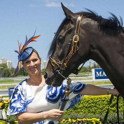 Zara Phillips Tindall, January 8, 2016 in Suzy O'Rourke Millinery | Royal Hats