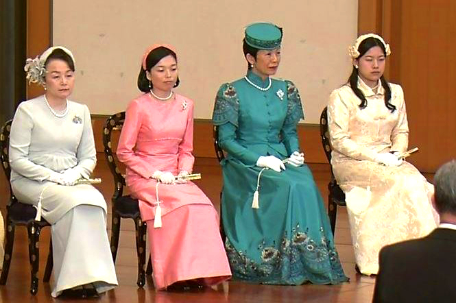 Princess Nobuko, Princess Akiko, Princess Hisako and Princess Ayako, January 15, 2016 | Royal Hats