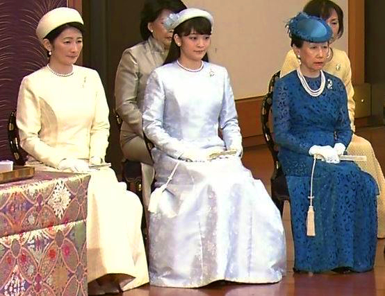 Princess Kiko, Princess Mako and Princess Hanako, January 15, 2016 | Royal Hats