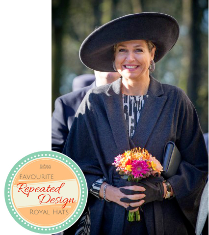 Queen Máxima, February 16, 2016 in Fabienne Delvigne | Royal Hats