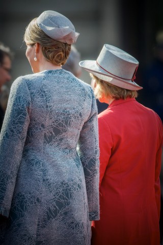 Queen Mathilde, March 8, 2016 in Fabienne Delvigne |Royal Hats
