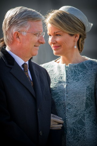 Queen Mathilde, March 8, 2016 in Fabienne Delvigne | Royal Hats
