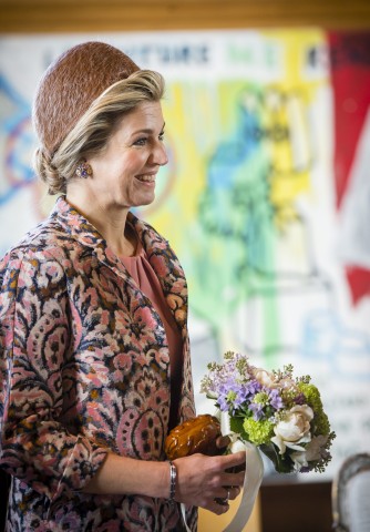 Queen Máxima, March 11, 2016 in Fabienne Delvigne | Royal Hats