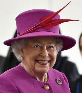 Queen Elizabeth, March 3, 2016 in Rachel Trevor Morgan | Royal Hats