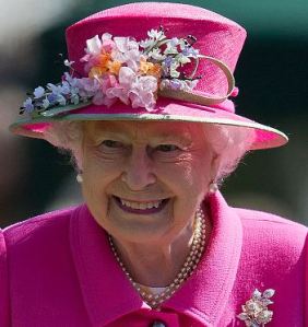 Queen Elizabeth, April 20, 2016 in Rachel Trevor Morgan | Royal Hats