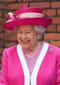 Queen Elizabeth, May 6, 2016 in Rachel Trevor Morgan | Royal Hats