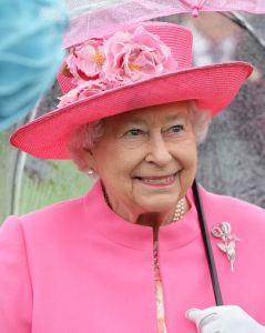 Queen Elizabeth, May 10, 2016 in Rachel Trevor Morgan | Royal Hats