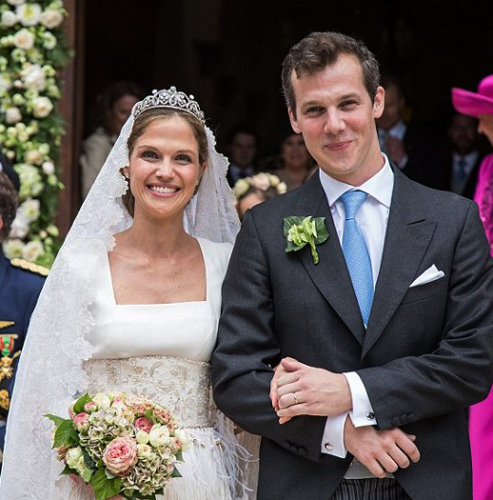 Princess Alix de Ligne and Count Guillaume de Dampierre, June 18, 2016 | Royal Hats