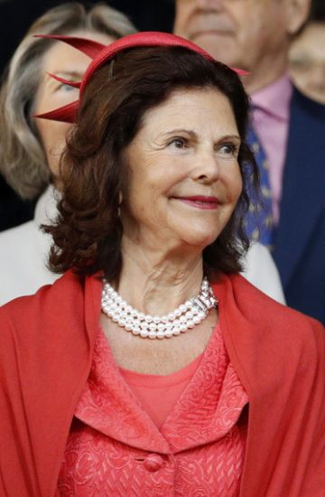 Queen Silvia, July 12, 2016 in Philip Treacy | Royal Hats