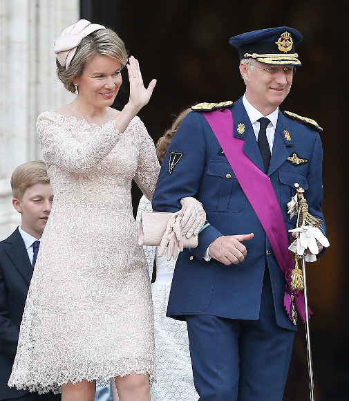 Queen Mathilde, July 21, 2016 in Fabienne Delvigne | Royal Hats