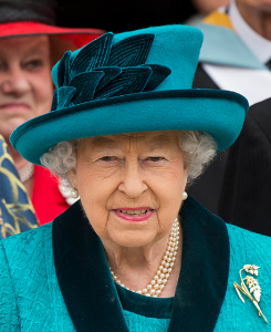 Queen Elizabeth, Apr 13, 2017 in Angela Kelly | Royal Hats