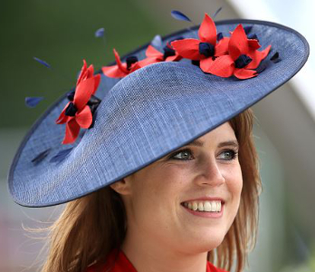Princess Eugenie, June 22, 2017 in Bundle McLaren | Royal Hats